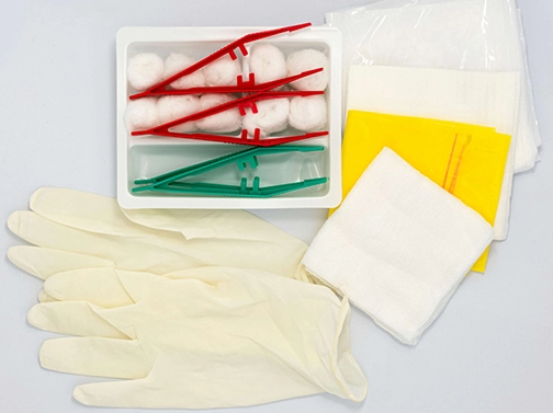 sterile wound dressing pack